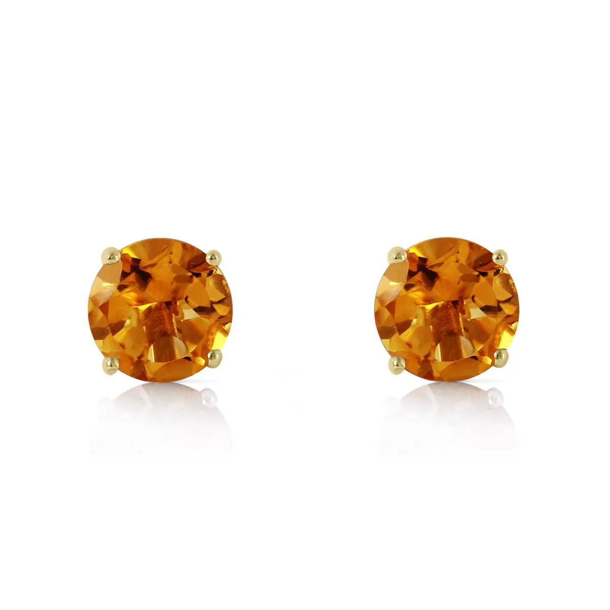 0.95 Carat 14K Solid Yellow Gold Somebody To Love Citrine Earrings