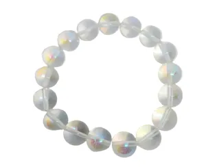 12MM Rainbow Aura Quartz Bracelet