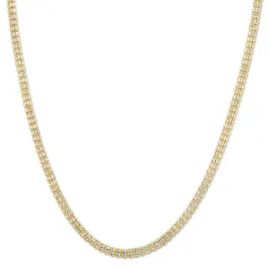 14k Gold Diamond-Cut Fancy Ice Chain 18"