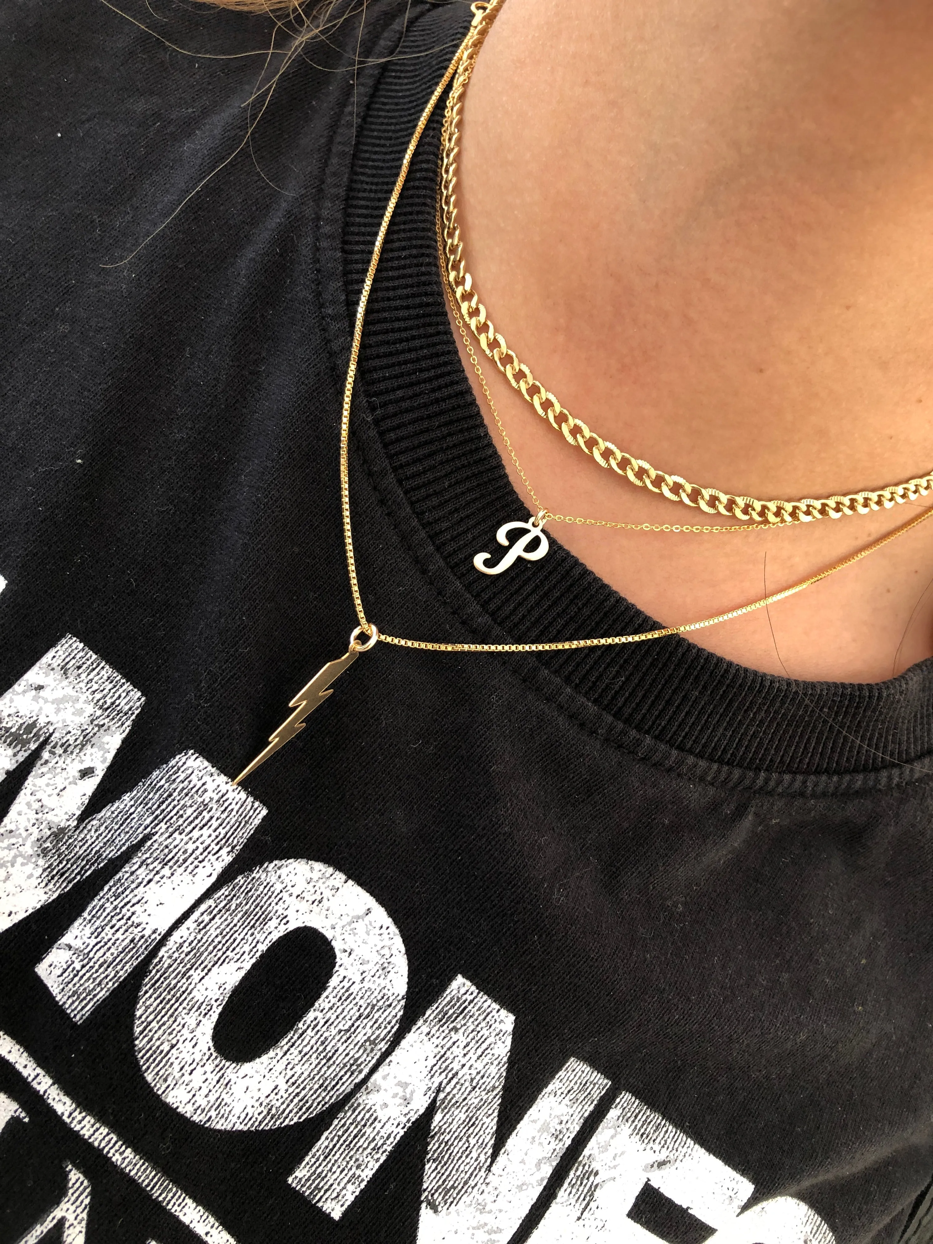 14k Gold Filled Script Neckace