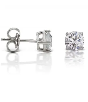 14k White Gold 1.65Ct Diamond Stud Earring