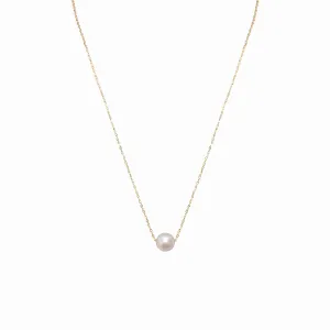 18K Gold Pearl Necklace 8-8.5 mm