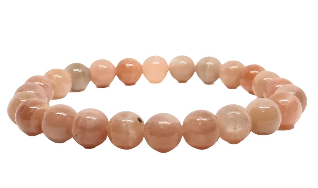 8mm Bead Sunstone Crystal Bracelet