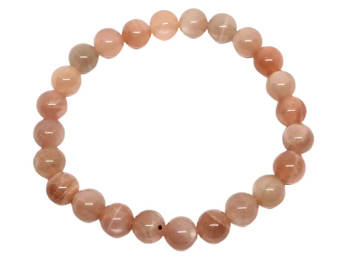 8mm Bead Sunstone Crystal Bracelet