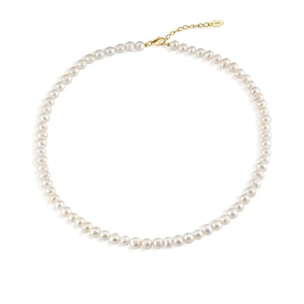 925 Silver Full Pearl Necklace