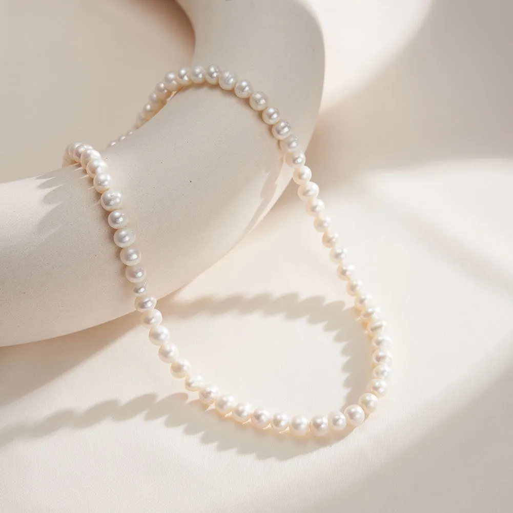 925 Silver Full Pearl Necklace