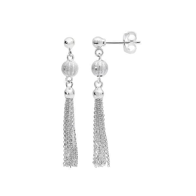 Acotis Silver Earrings Tassel Dangle G51113