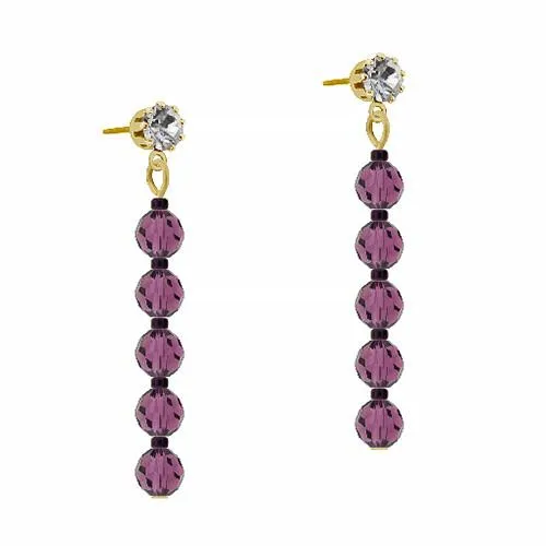 Amethyst Crystal Earrings