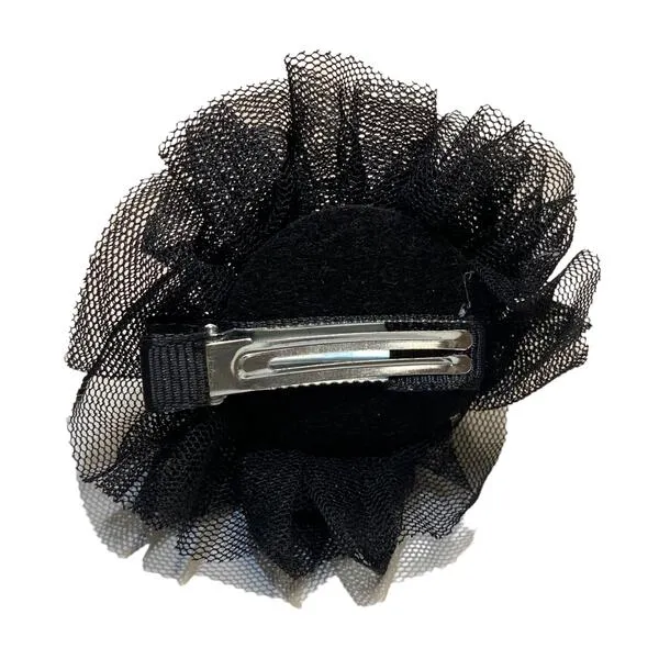 Batwing & Mesh Bow Hair Clip