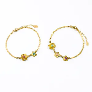 Bloom Birthstone Mom Bracelet