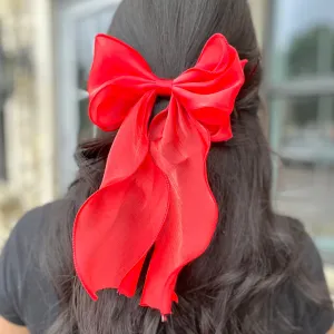 Brinlee Ruffled Edge Sheer Hair Bow