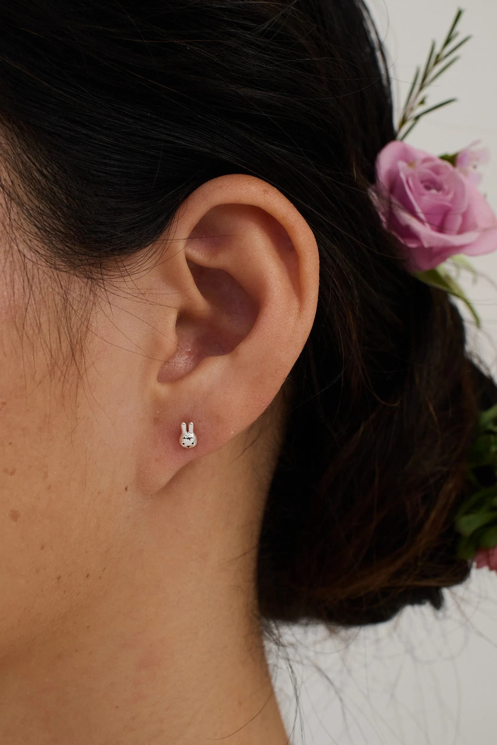 Bunny Piercing Stud - Sterling Silver