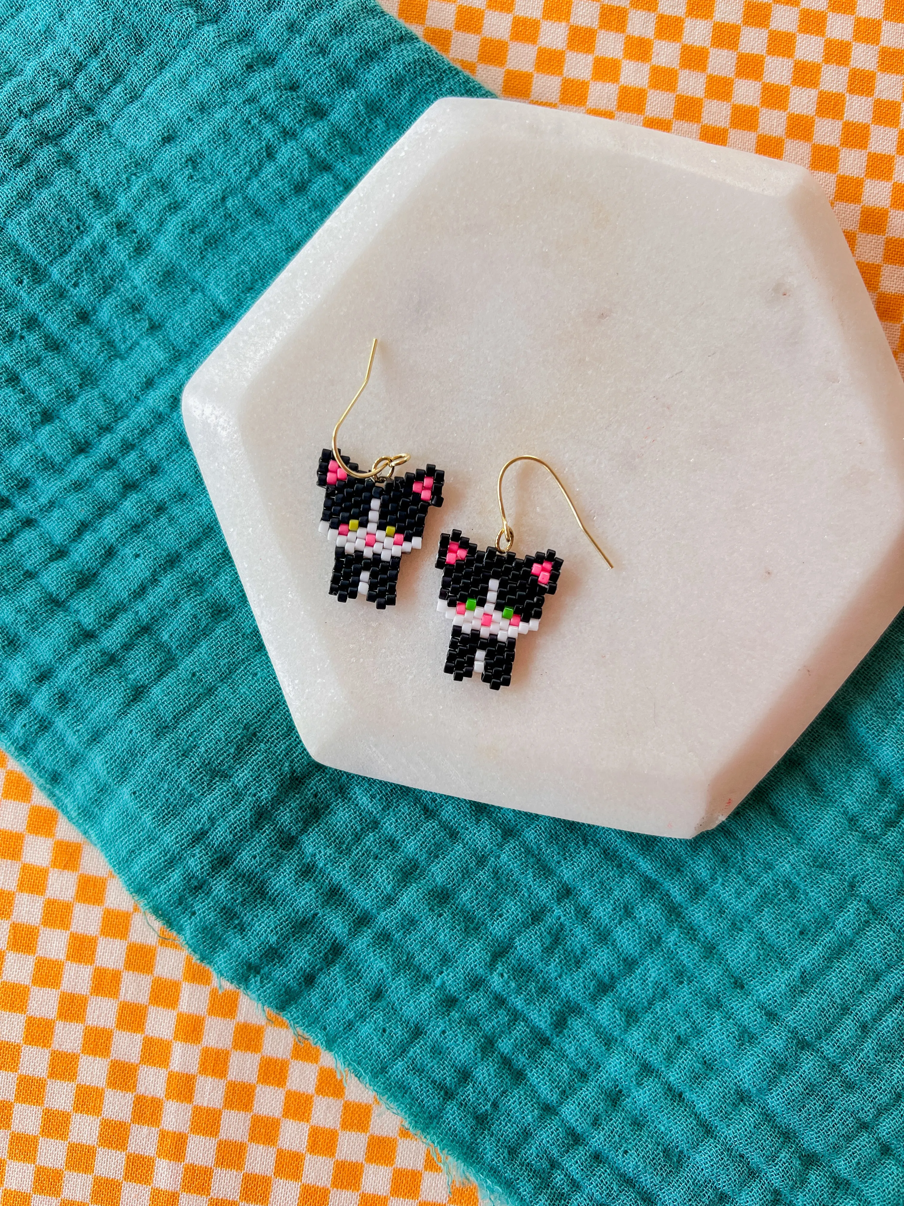 Cat Fight | Beaded Earrings