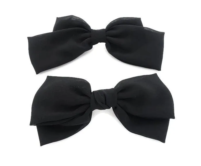 Chiffon Black hair Bow Series Bow claw,Bow barrette,Bow banana clip Spring Summer Hair Accessories for Women