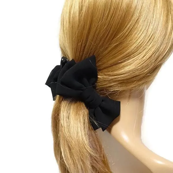 Chiffon Black hair Bow Series Bow claw,Bow barrette,Bow banana clip Spring Summer Hair Accessories for Women