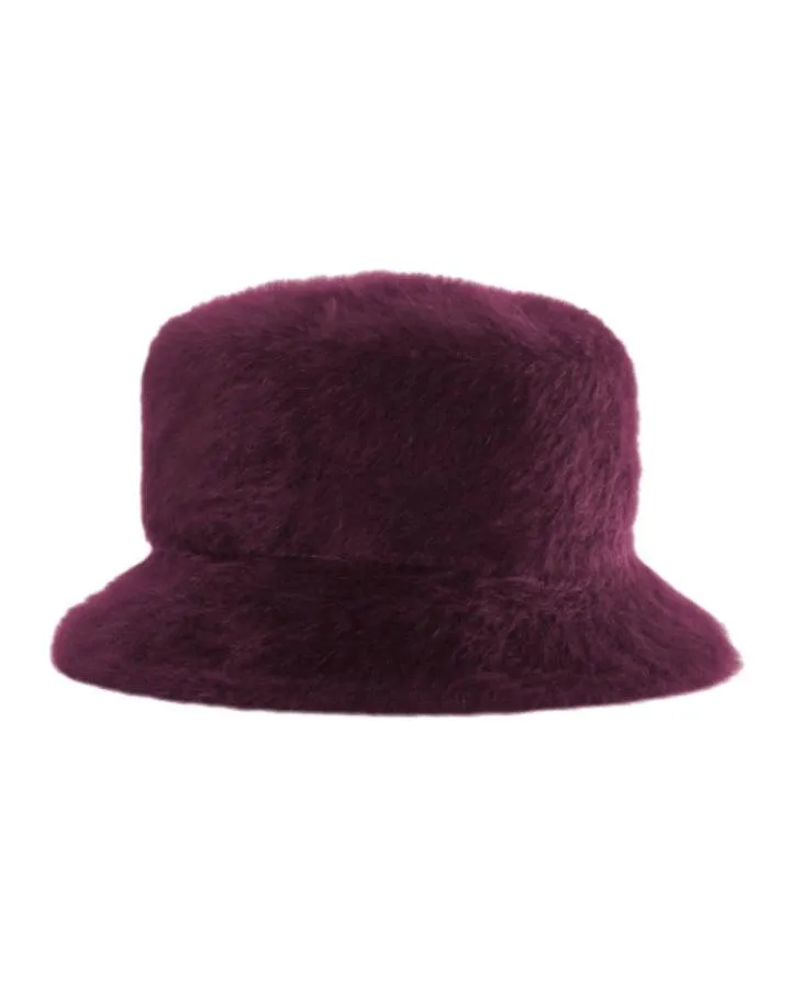 Cinzia Rocca Fur Effect Wool Bucket Hat