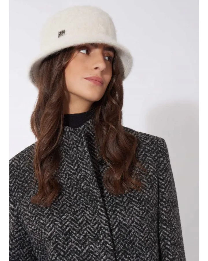 Cinzia Rocca Fur Effect Wool Bucket Hat