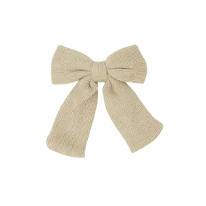 Classic Knit Small Bow Hair Clip