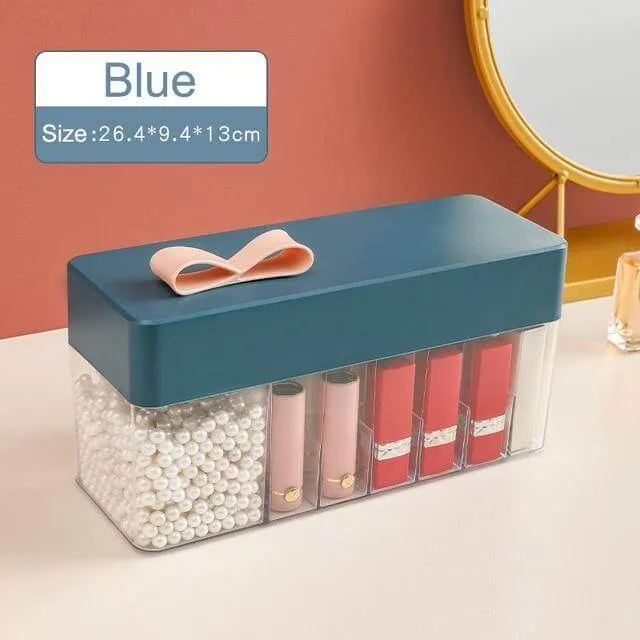 Cosmetic Make-up Jewelry Organizer with Led Lighted Mirror