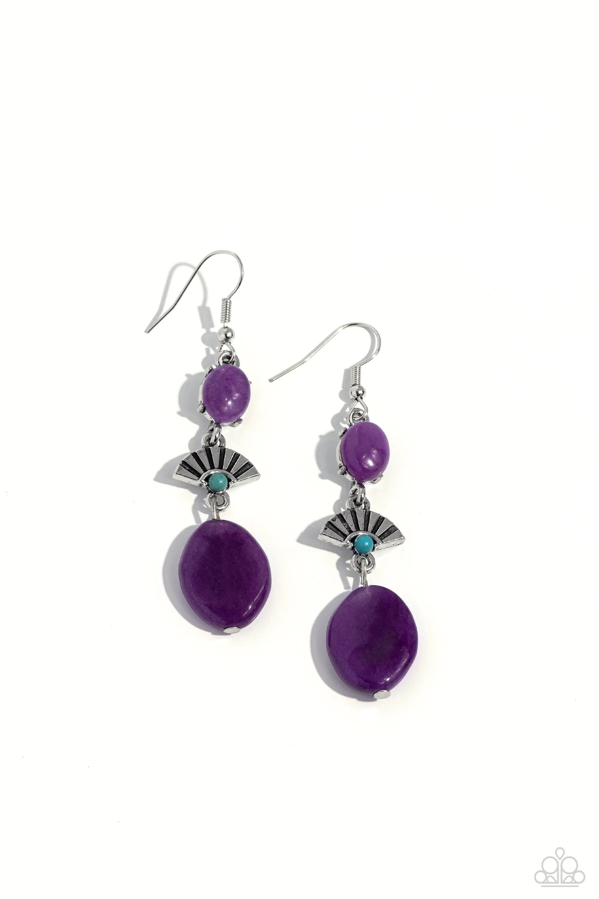 Creative Cascade - Purple Earrings - Paparazzi Accessories