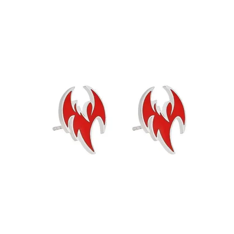 Creative Flame Stud Earrings