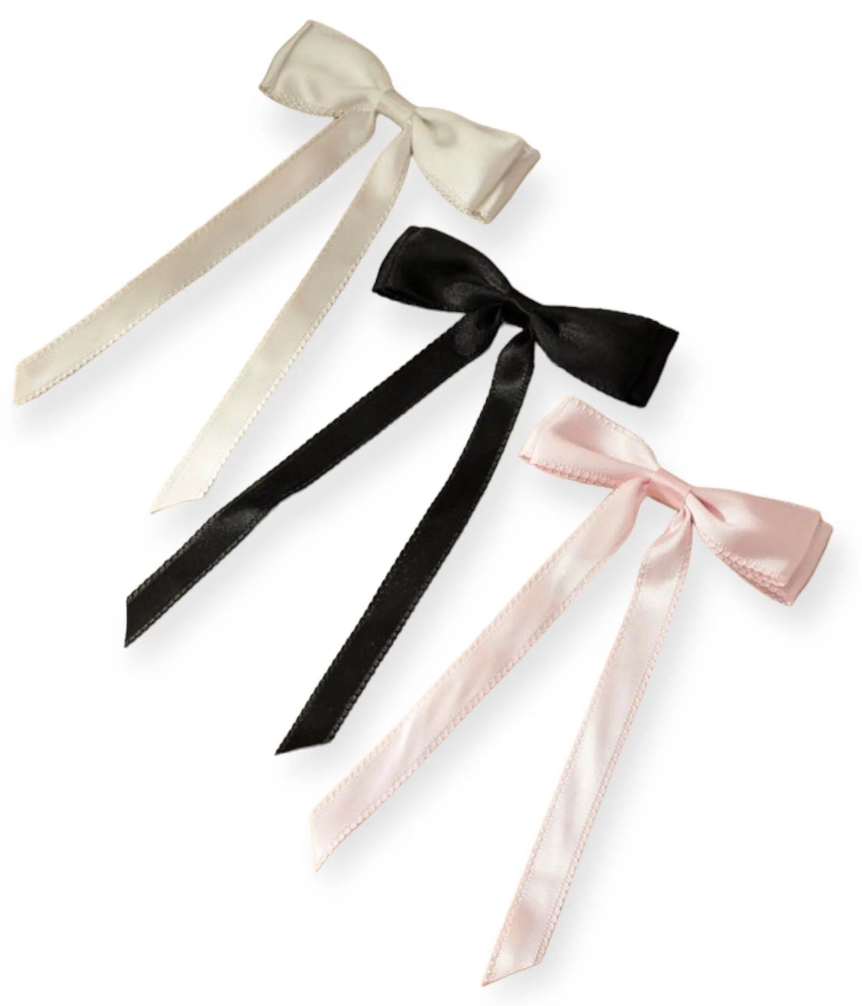 Cypress Satin Ribbon Bow Hair Clip