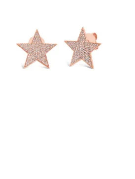 diamond star studs