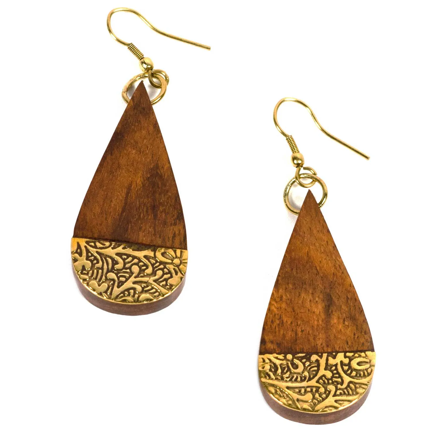 Earth and Fire Earrings Teardrop