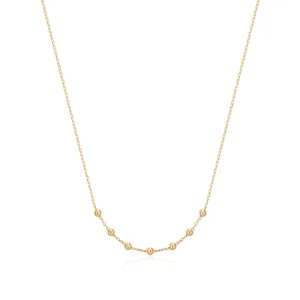 ERICA | 14kt Gold Beaded Necklace