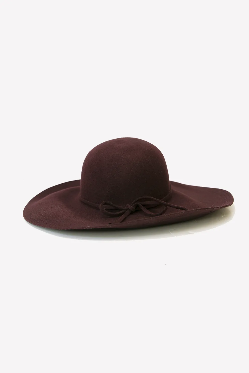 Fedora Wool Hat - Maroon