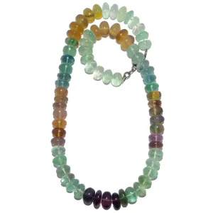 Fluorite Necklace Rainbow Candy Aura Crystal Statement