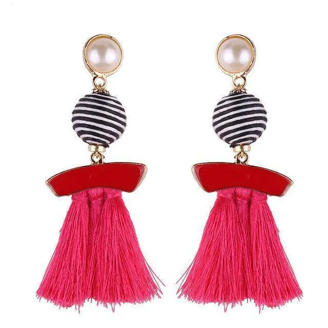 Fringed Fashion Tassel Earrings