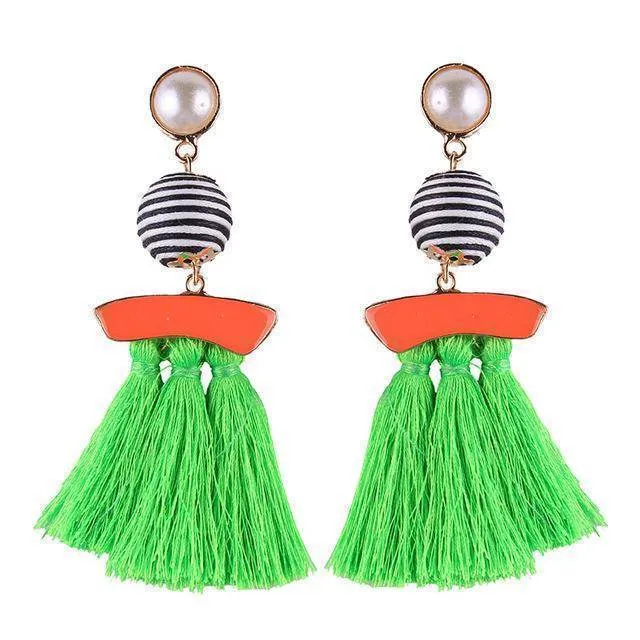 Fringed Fashion Tassel Earrings