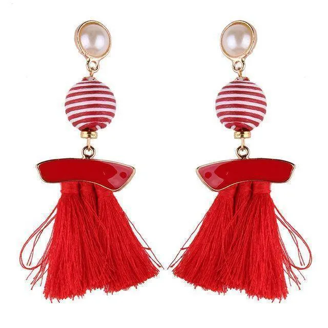 Fringed Fashion Tassel Earrings