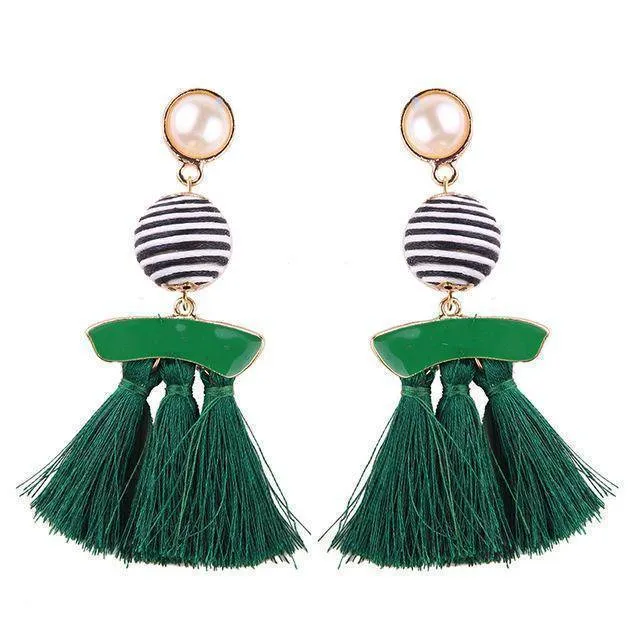 Fringed Fashion Tassel Earrings