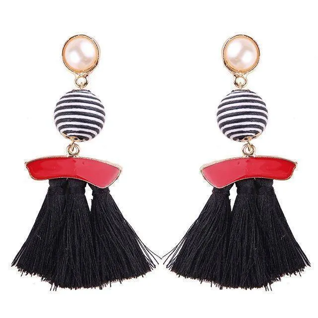 Fringed Fashion Tassel Earrings