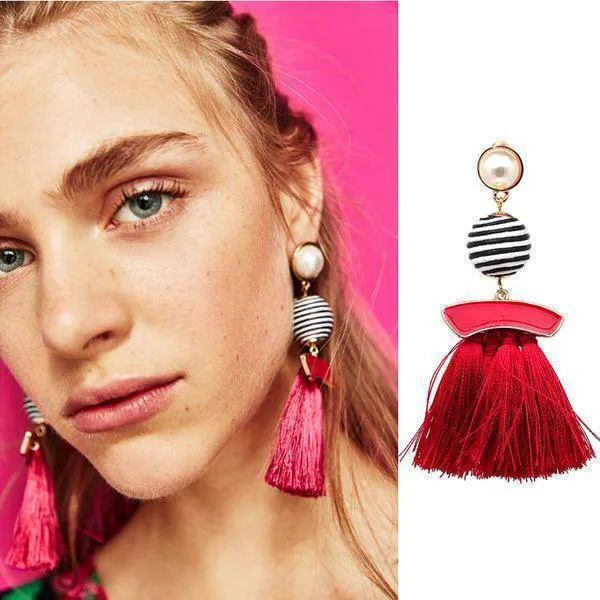 Fringed Fashion Tassel Earrings