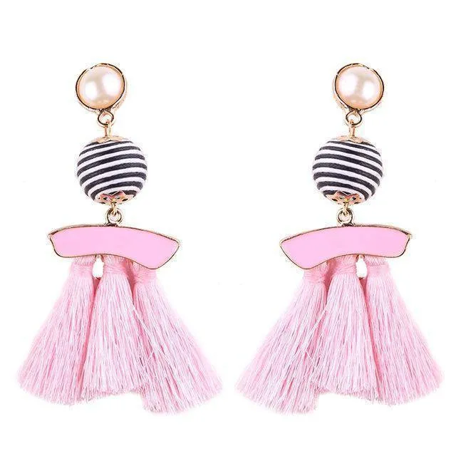 Fringed Fashion Tassel Earrings