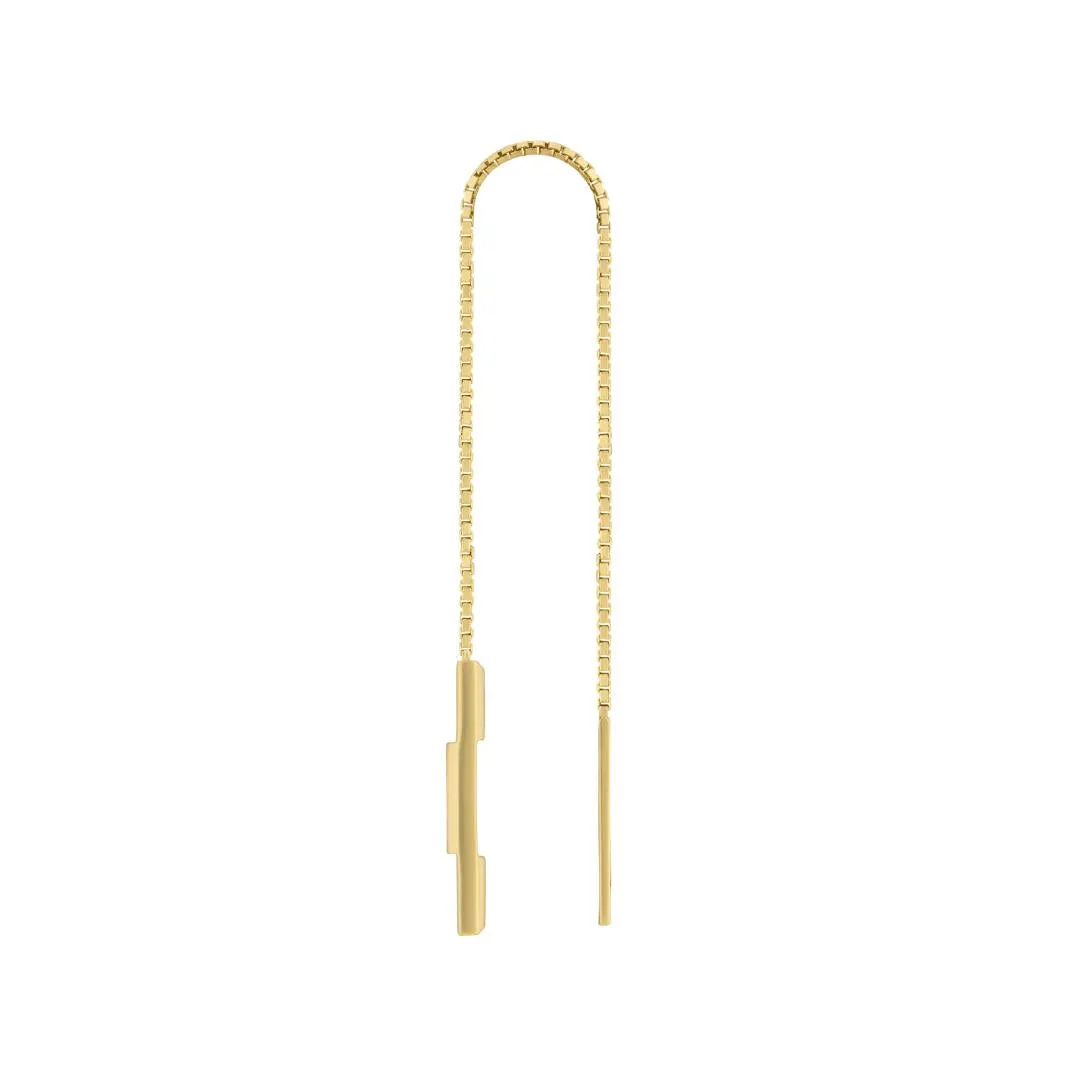 GC Link to Love 18ct Yellow Gold Chain Earrings