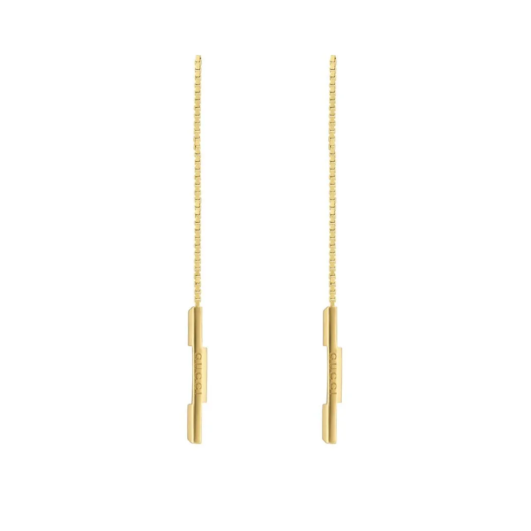 GC Link to Love 18ct Yellow Gold Chain Earrings