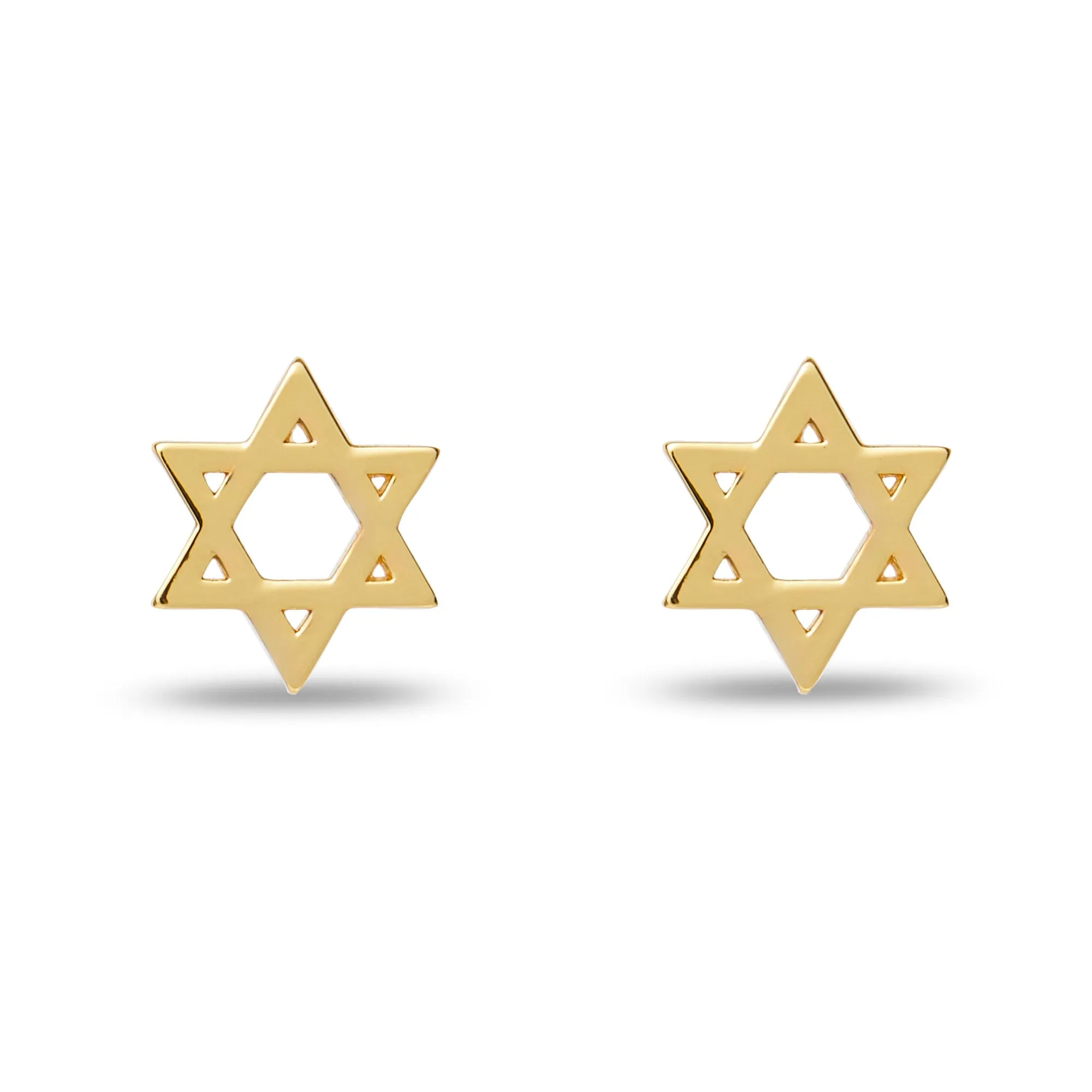 GOLD STAR STUD EARRINGS