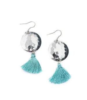 Hammered Tassel Earrings