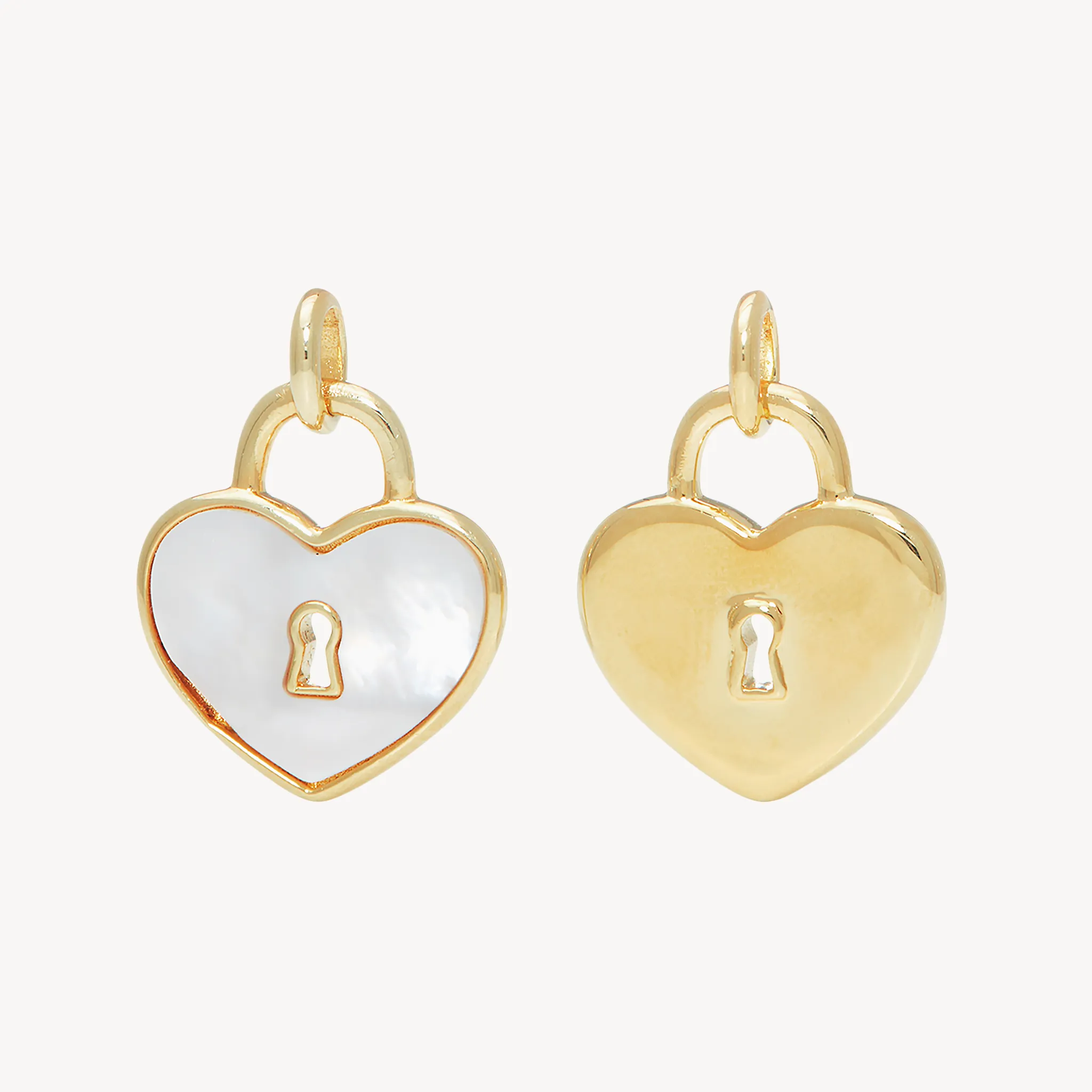 Heart Lock Reversible Charm