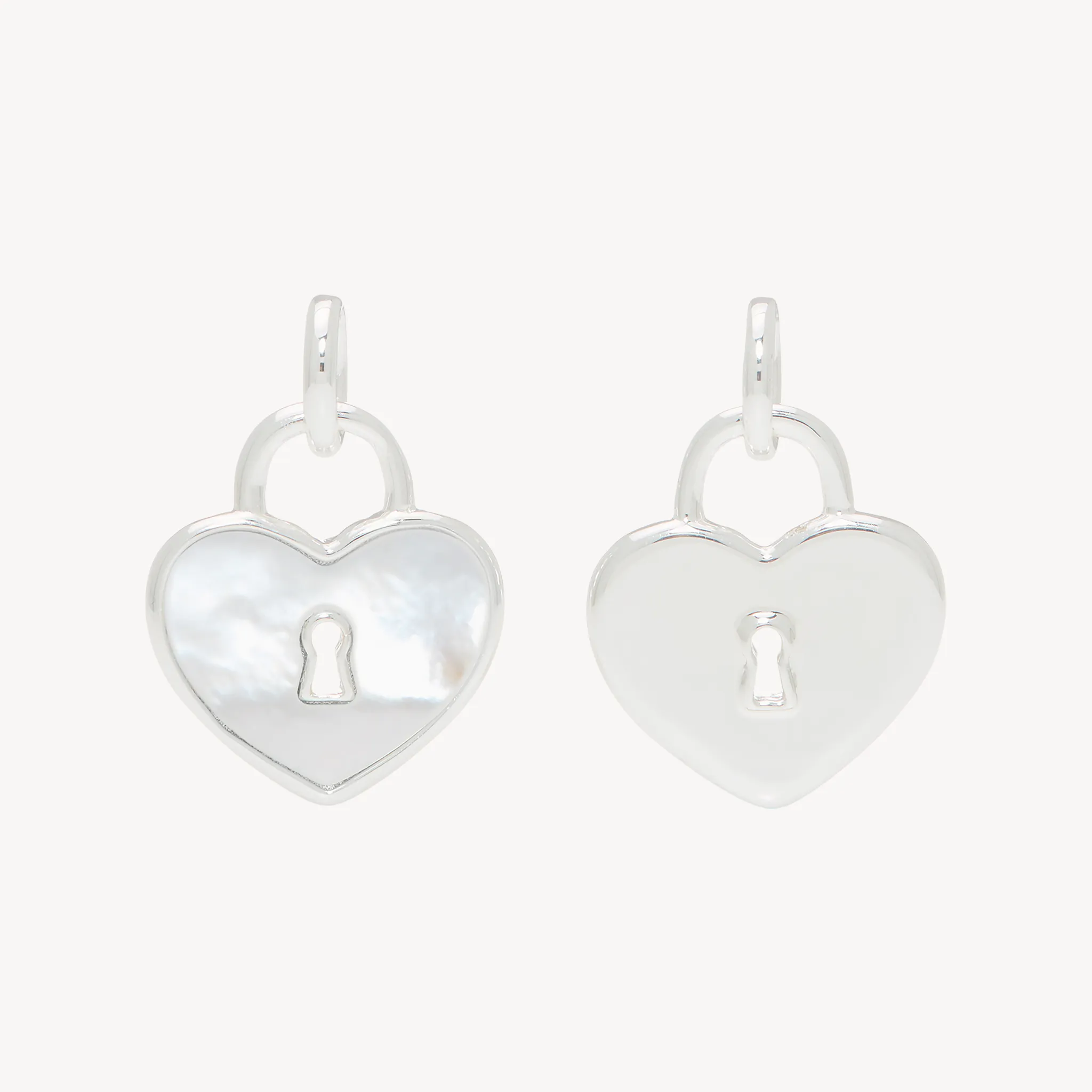 Heart Lock Reversible Charm