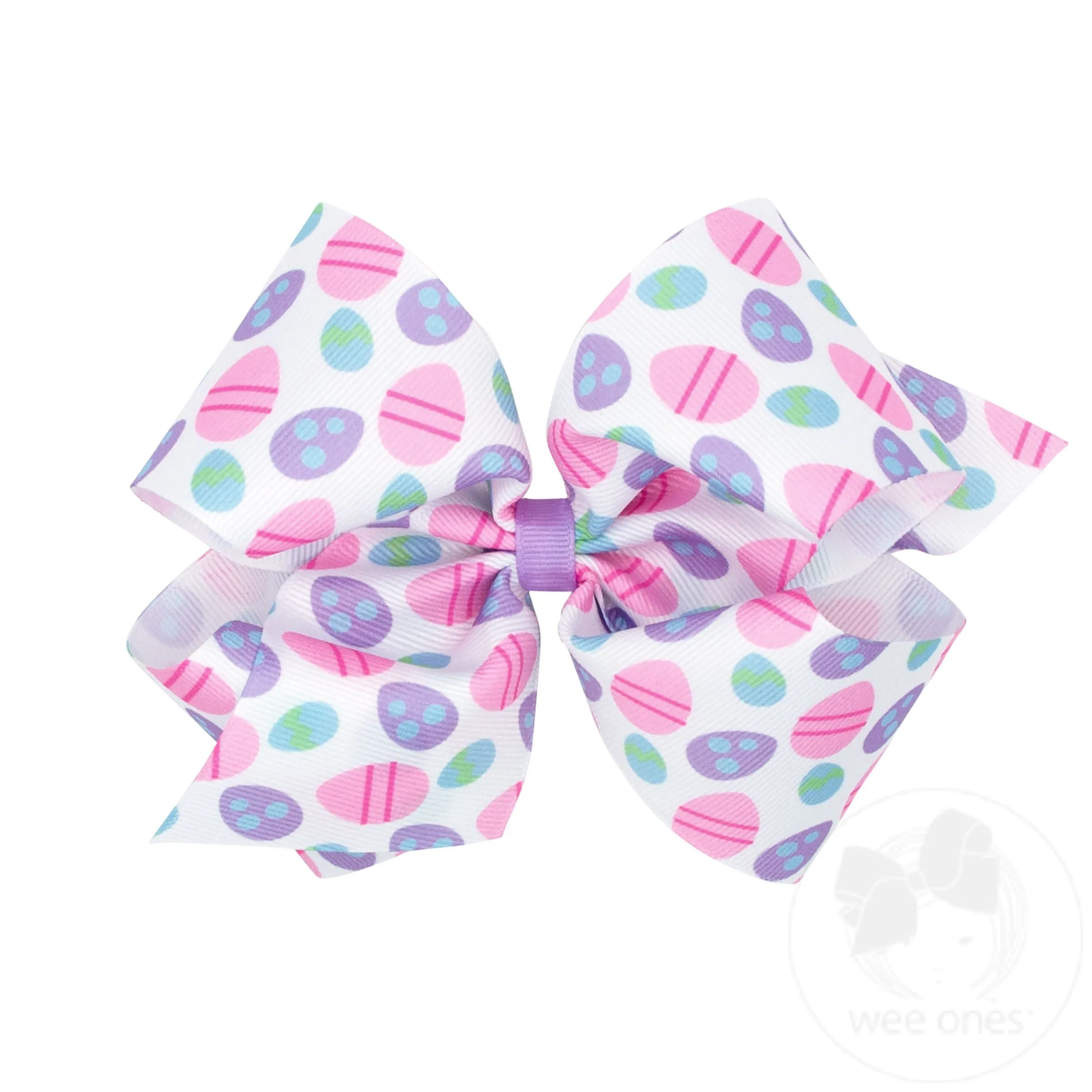 King Grosgrain Easter-themed Print Girls Hair Bow