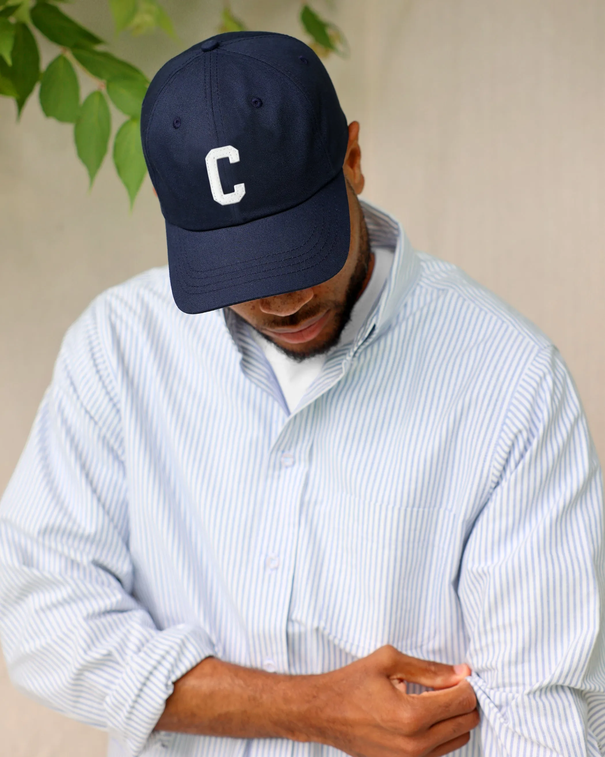 Letter C Baseball Hat Navy