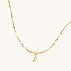 Letter Necklace Plain Chain