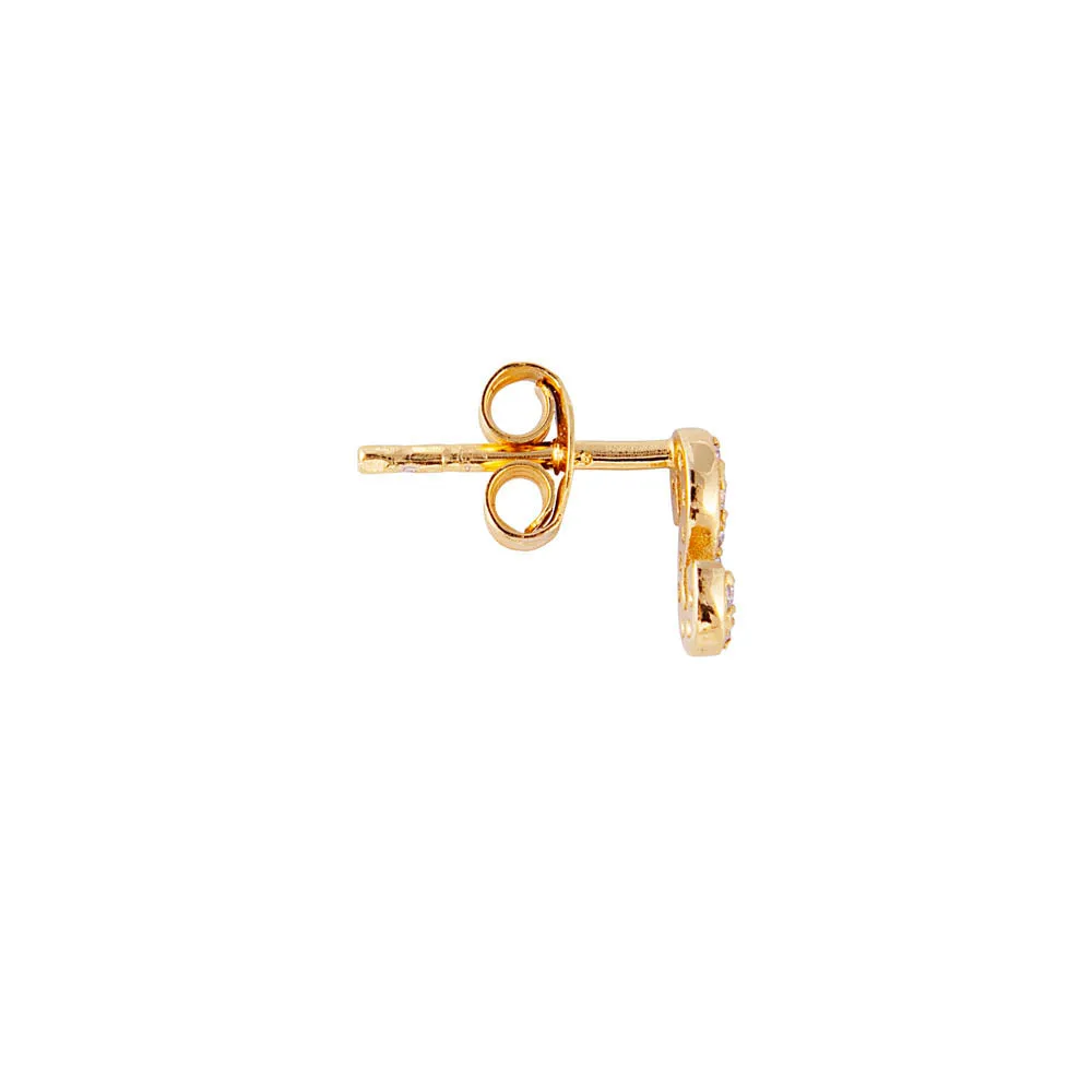 LETTER PAVE STUD - S