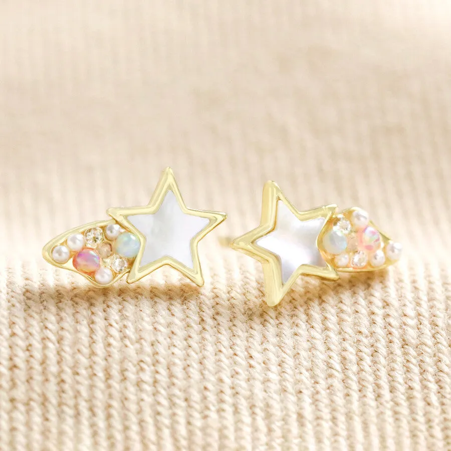 Lisa Angel -  Shooting Star Stud Earrings in Gold