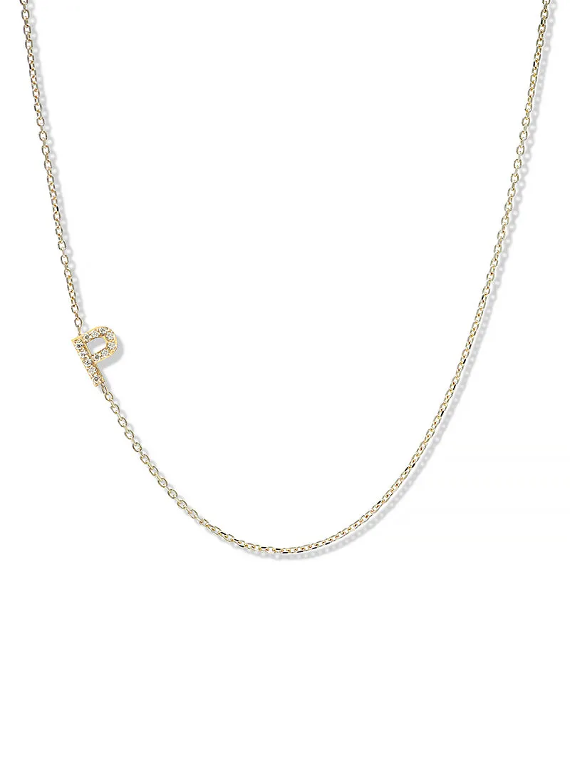 Love Letter Customizable Pavé Necklace